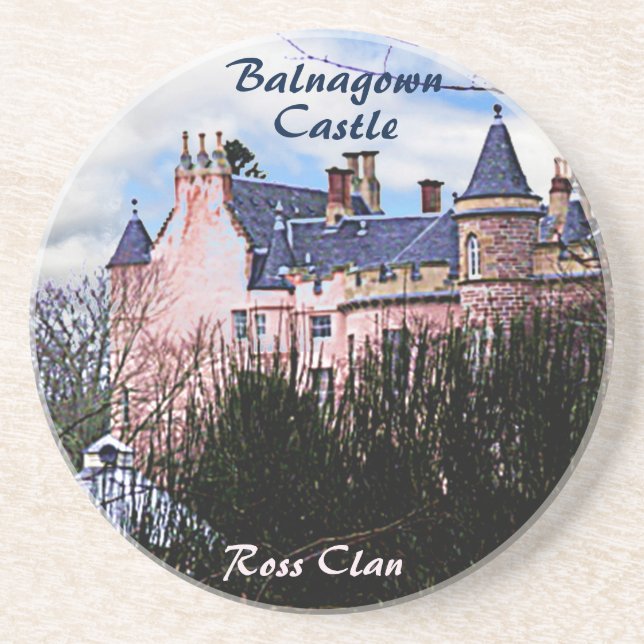 Balnagown Castle, Inverness Scotland – Ross Clan Coaster (Front)