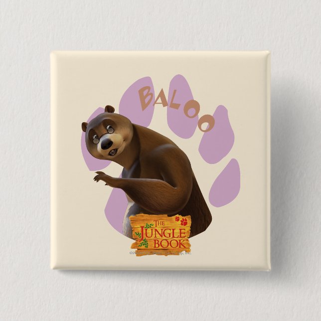 Baloo 1 15 cm square badge (Front)