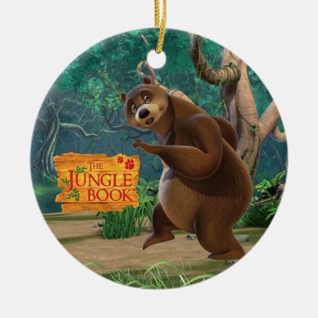 Baloo 3 ceramic tree decoration (Front)