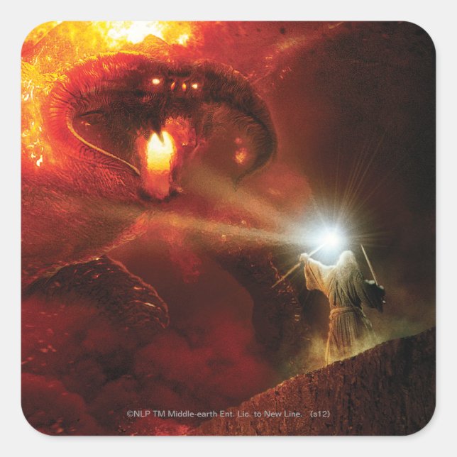 Balrog Versus GANDALF™ Square Sticker (Front)