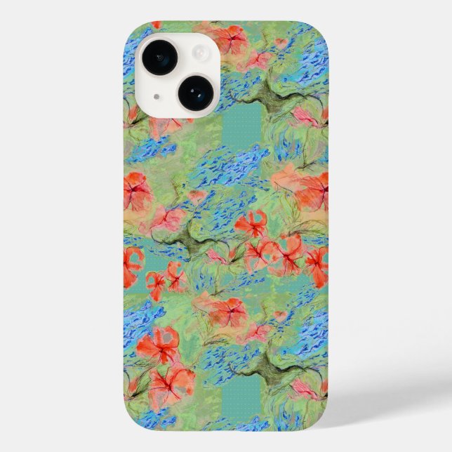 Balsam and Lobelia flowers Case-Mate iPhone Case (Back)