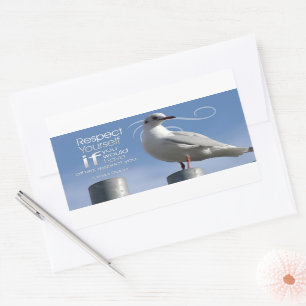 Baltasar Gracian Inspirational Quote "Respect" Rectangular Sticker