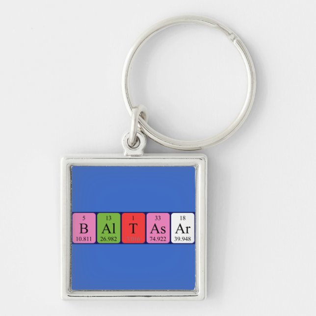 Baltasar periodic table name keyring (Front)