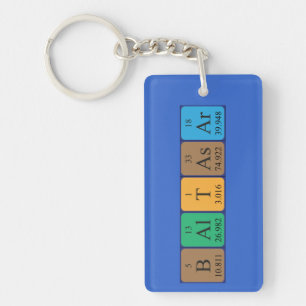 Baltasar periodic table name keyring