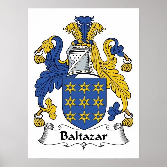 Baltazar Family Crest Poster (Front)