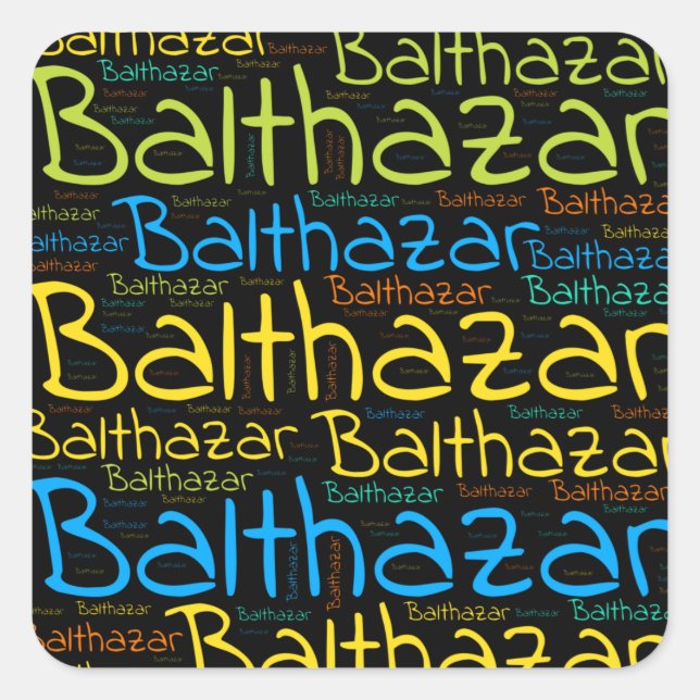 Balthazar Square Sticker (Front)