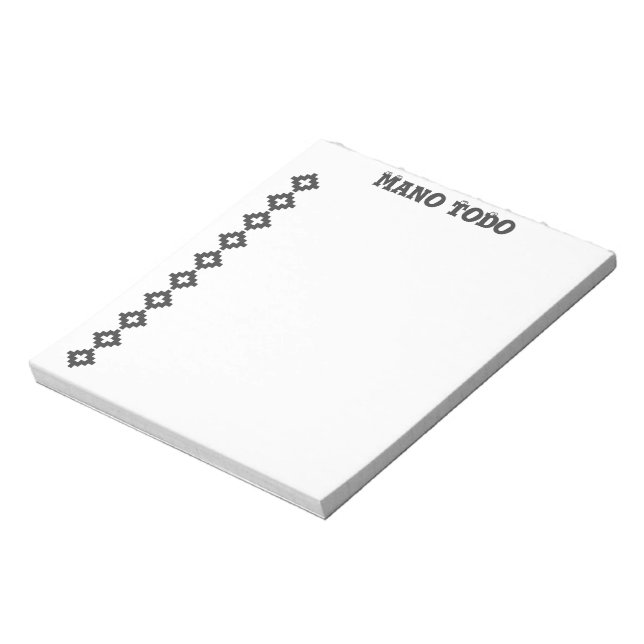 Baltic Ornament Akutes Eyes  Notepad (Rotated)