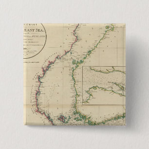 Baltic Sea 15 Cm Square Badge