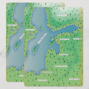 Baltic sea map