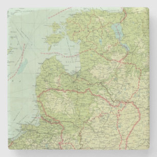Baltic States & East Prussia Stone Coaster