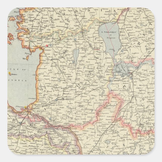 Baltic States Square Sticker (Front)