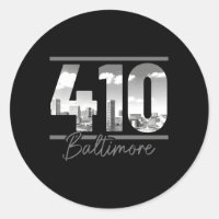 Baltimore 410 Area Code Skyline Maryland
