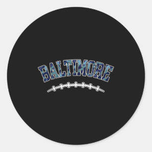 Baltimore American Football Team Srit  Classic Round Sticker