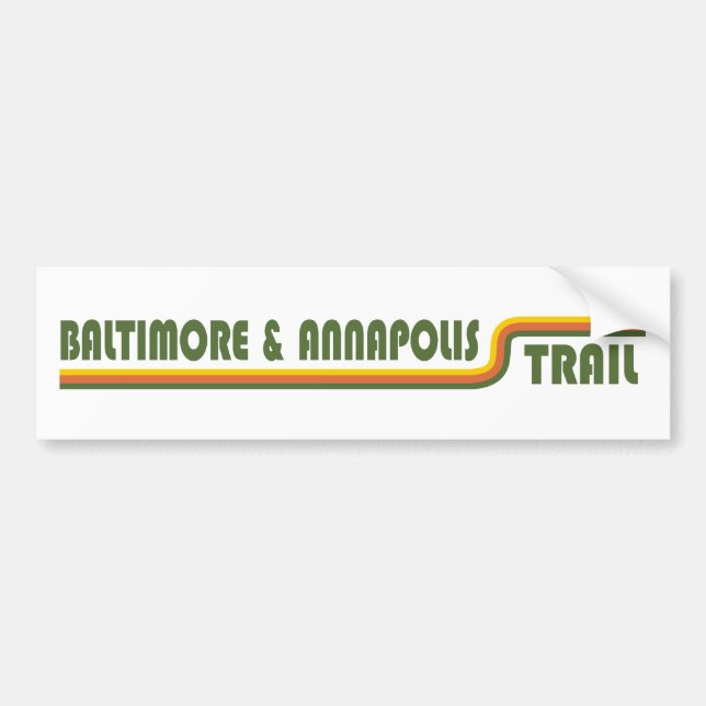 Baltimore & Annapolis Trail Bumper Sticker (Front)