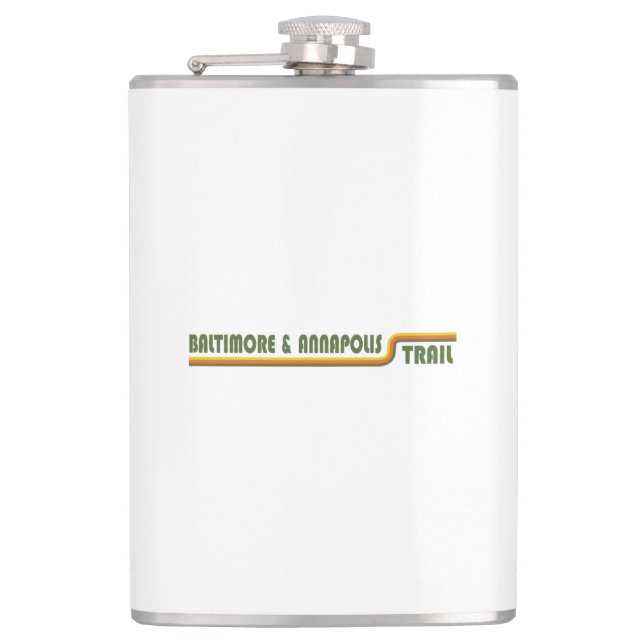 Baltimore & Annapolis Trail Hip Flask (Front)