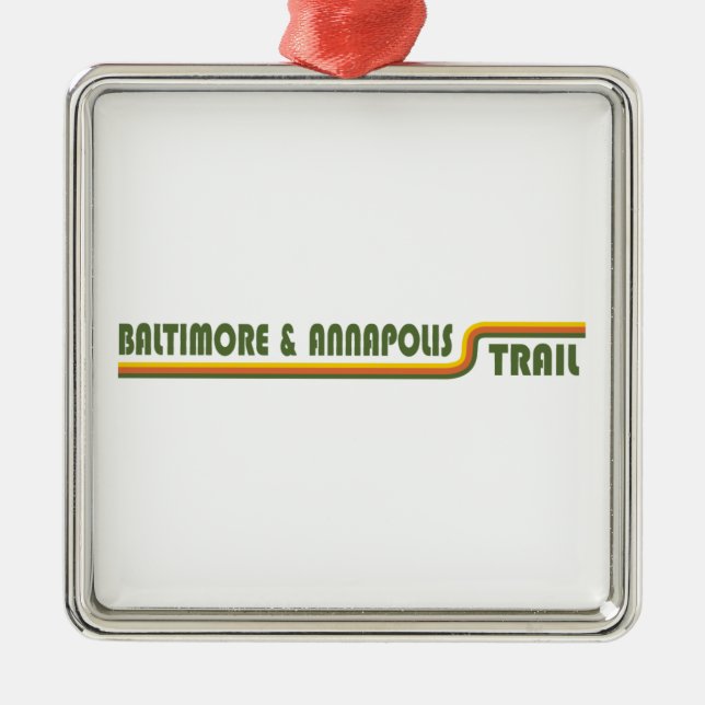 Baltimore & Annapolis Trail Metal Ornament (Front)