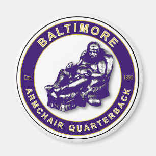 Baltimore Armchair Quarterback Football Magnet