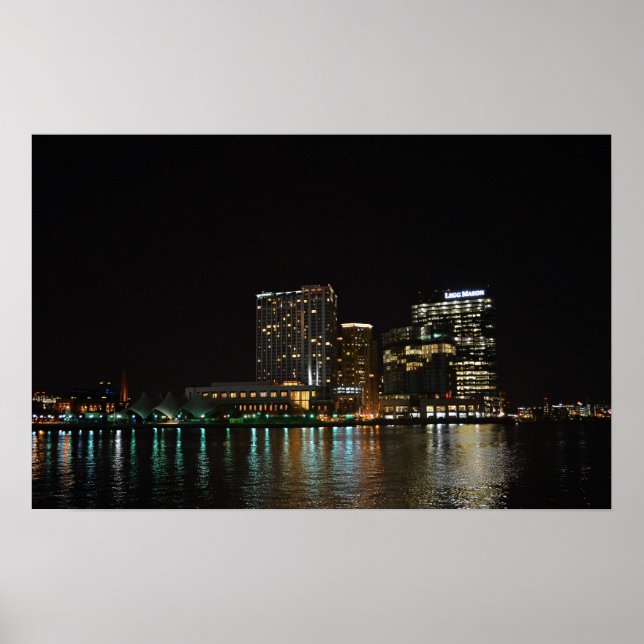 Baltimore at Night Poster (Front)