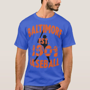 Baltimore Baseball Est 1901 Baseball Batter Vintag T-Shirt