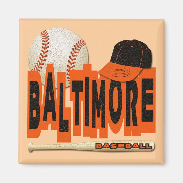 BALTIMORE BASEBALL MAGNET (Front)