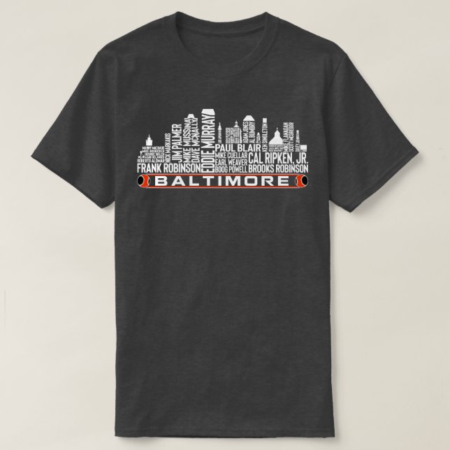Baltimore Baseball Team All Time Legends Baltimore T-Shirt (Design Front)
