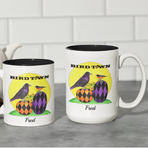 Baltimore Birdtown Personalised Two-Tone Coffee Mug