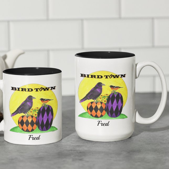 Baltimore Birdtown Personalised Two-Tone Coffee Mug (Creator Uploaded)