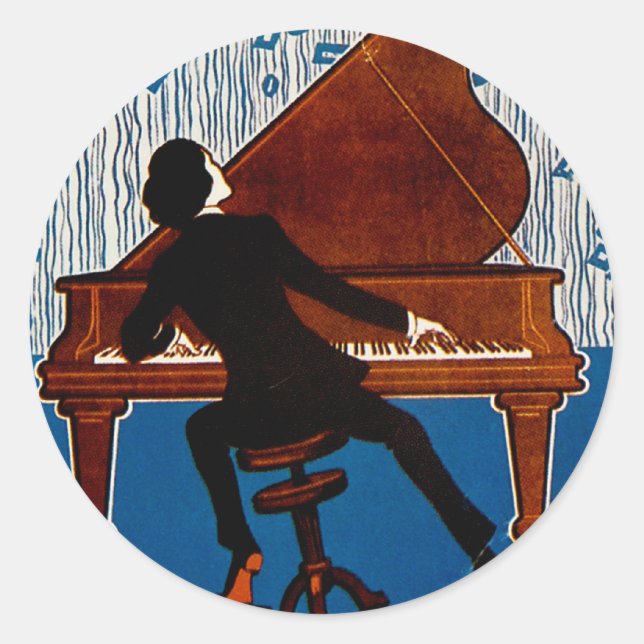 Baltimore Blues Classic Round Sticker (Front)