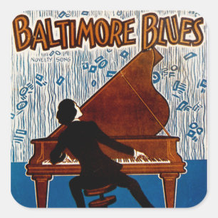 Baltimore Blues Square Sticker