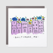 Baltimore Car Magnet