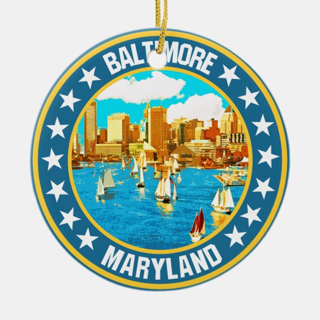 Baltimore                                          ceramic ornament (Front)