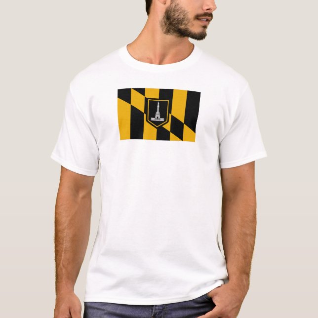 Baltimore city flag T-Shirt (Front)