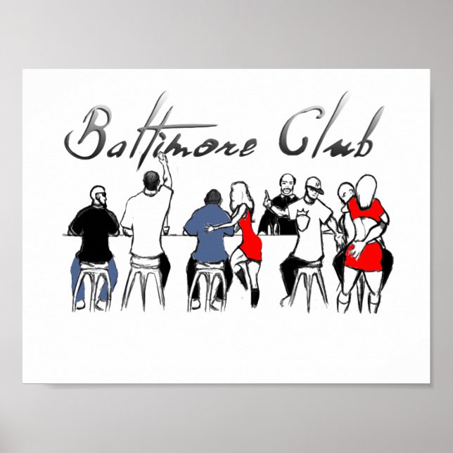 Baltimore Club Music Poster (Front)