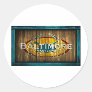 Baltimore Crab Classic Round Sticker
