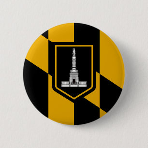 Baltimore Flag 6 Cm Round Badge