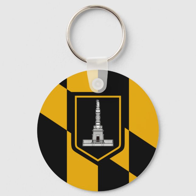 Baltimore Flag Key Ring (Front)