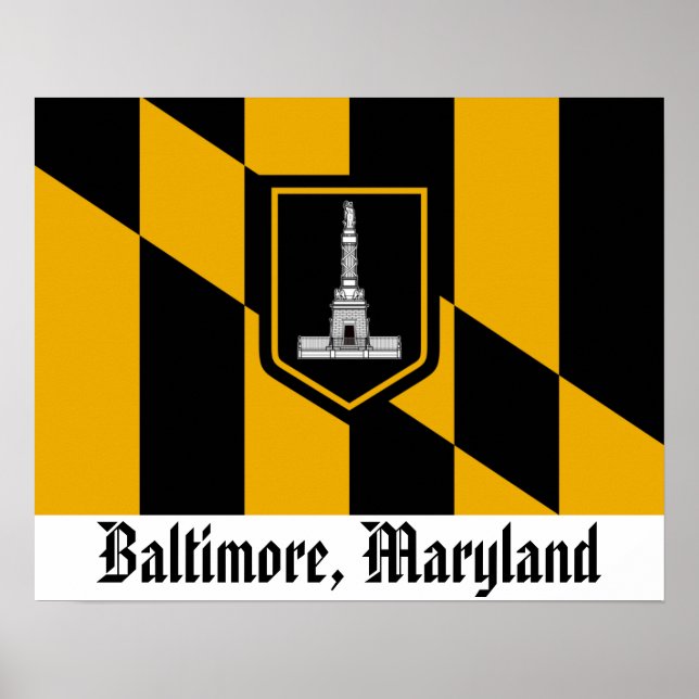 Baltimore Flag Poster (Front)