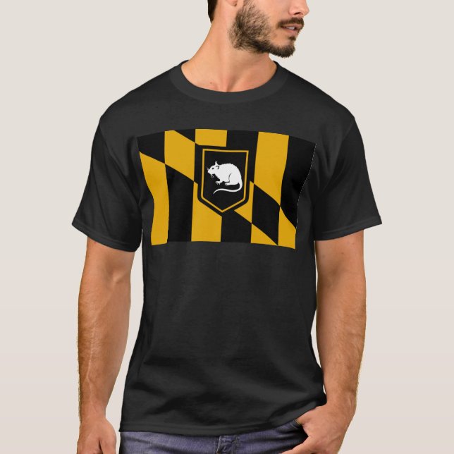 Baltimore Flag Rat Shirt (Front)