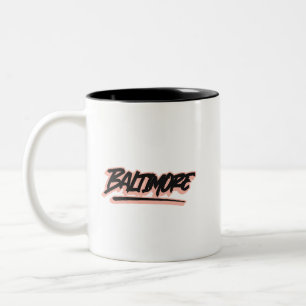 Baltimore Graffiti Style Two-Tone Coffee Mug