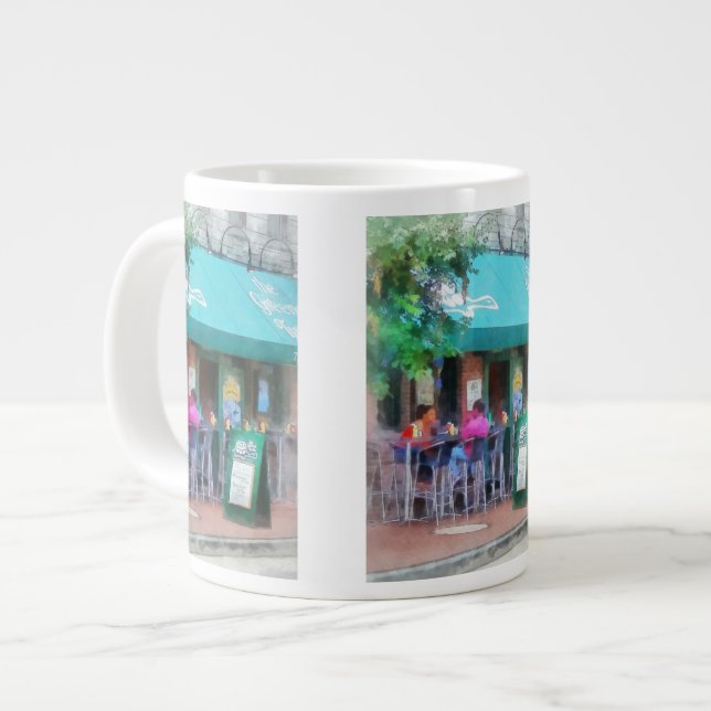 Baltimore - Happy Hour in Fells Point Large Coffee Mug (Front Left)