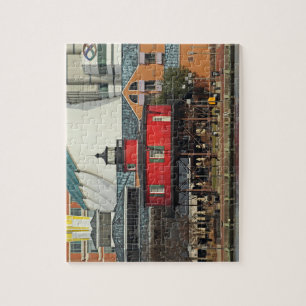 Baltimore Inner Harbor Seven Foot Knoll Lighthouse Jigsaw Puzzle
