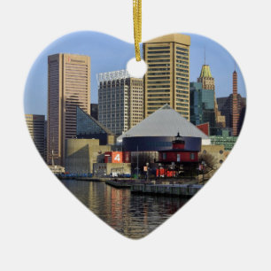 Baltimore Inner Harbour Ceramic Tree Decoration