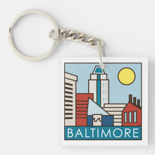 Baltimore Inner Harbour Key Ring