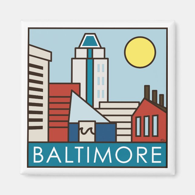 Baltimore Inner Harbour Magnet (Front)