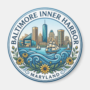 Baltimore Inner Harbour Maryland Magnet