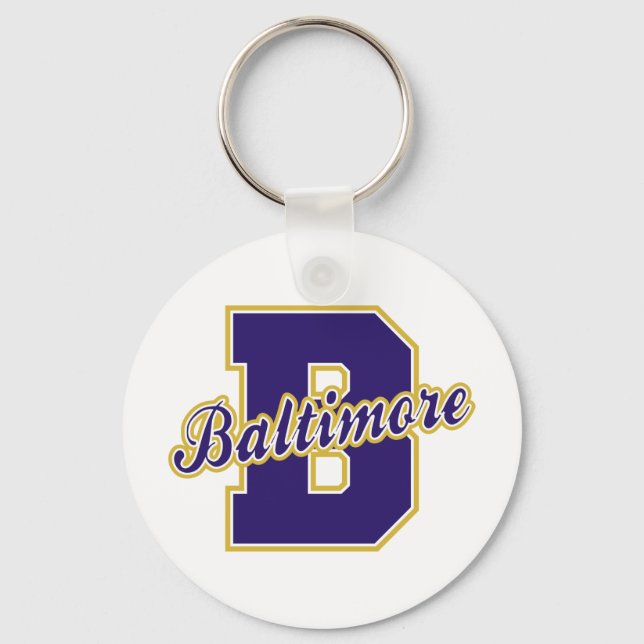 Baltimore Letter Key Ring (Front)
