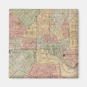 Baltimore Map by Mitchell Magnet