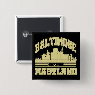 Baltimore,Maryland 15 Cm Square Badge