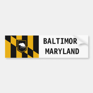 Baltimore Maryland Charm City Rat sticker