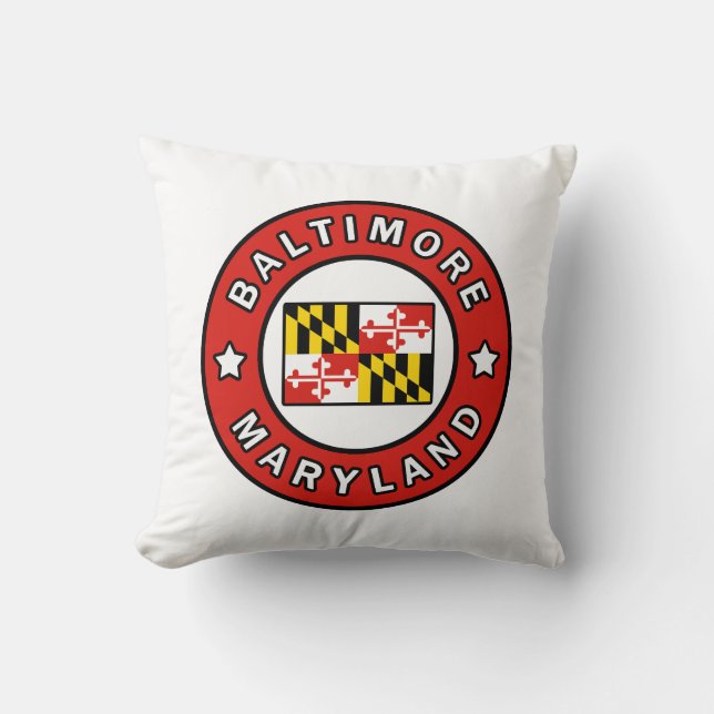Baltimore Maryland Cushion (Front)